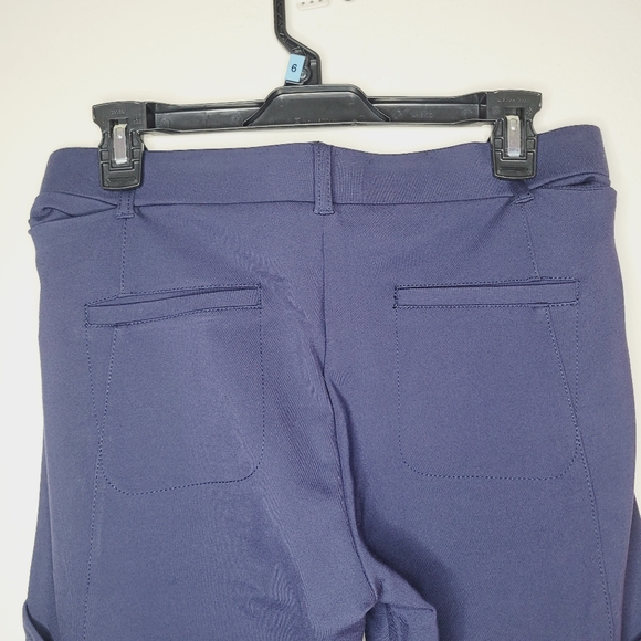 Betabrand 7-Pocket Pants Yoga Women's Medium Long Bootcut Navy Classic Pull On - Picture 5 of 13
